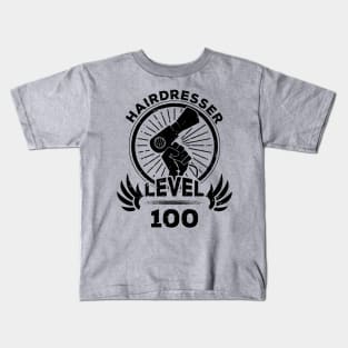 Level 100 Hairdresser Gift Kids T-Shirt